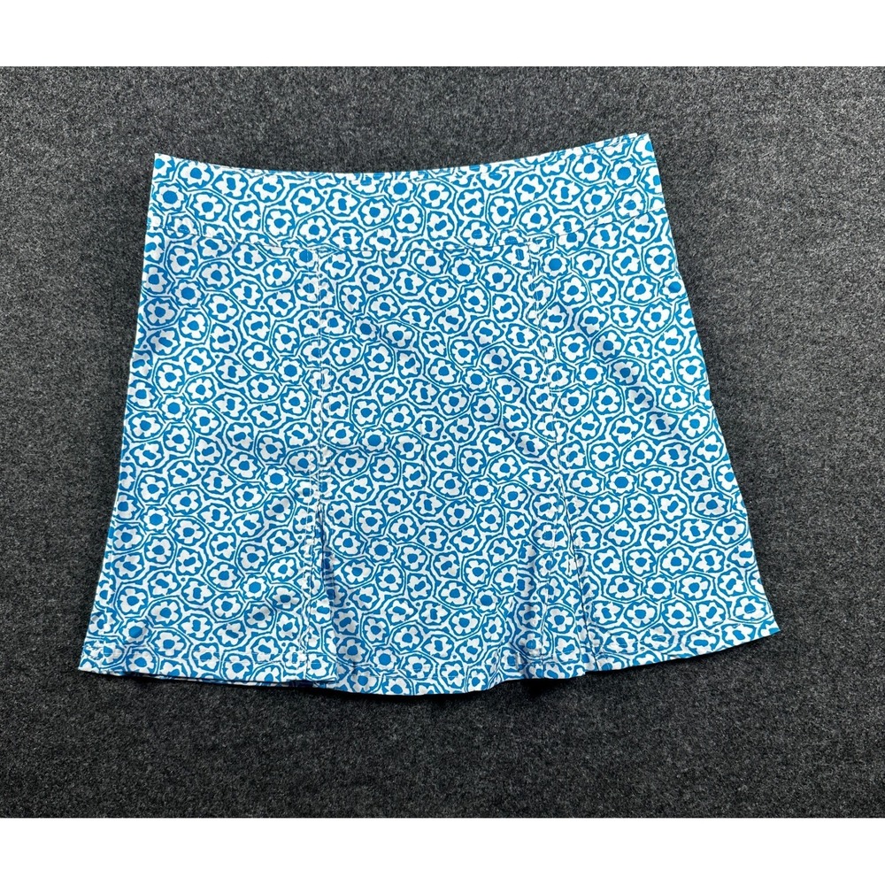 Rip Skirt Hawaii Womens Size XS Blue White Floral Short Wrap Beach Cover Up